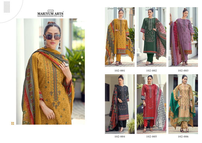 Habiba By Mariyum Cotton Printed Dress Material Wholesale Price In Surat